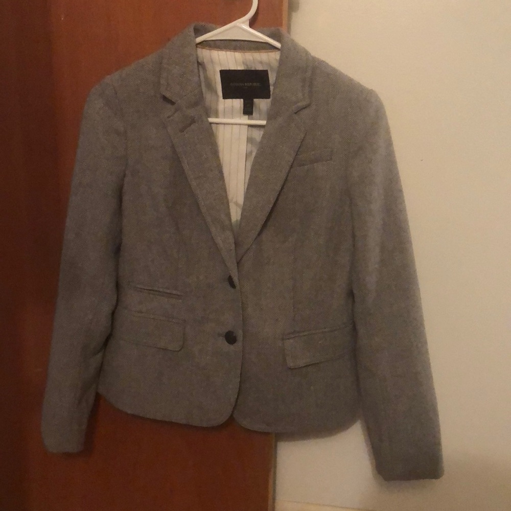 Women’s Banana Republic Gray Suit Jacket/Blazer